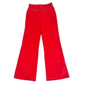 true vintage late 1970s bell bottom flare corduroy pants